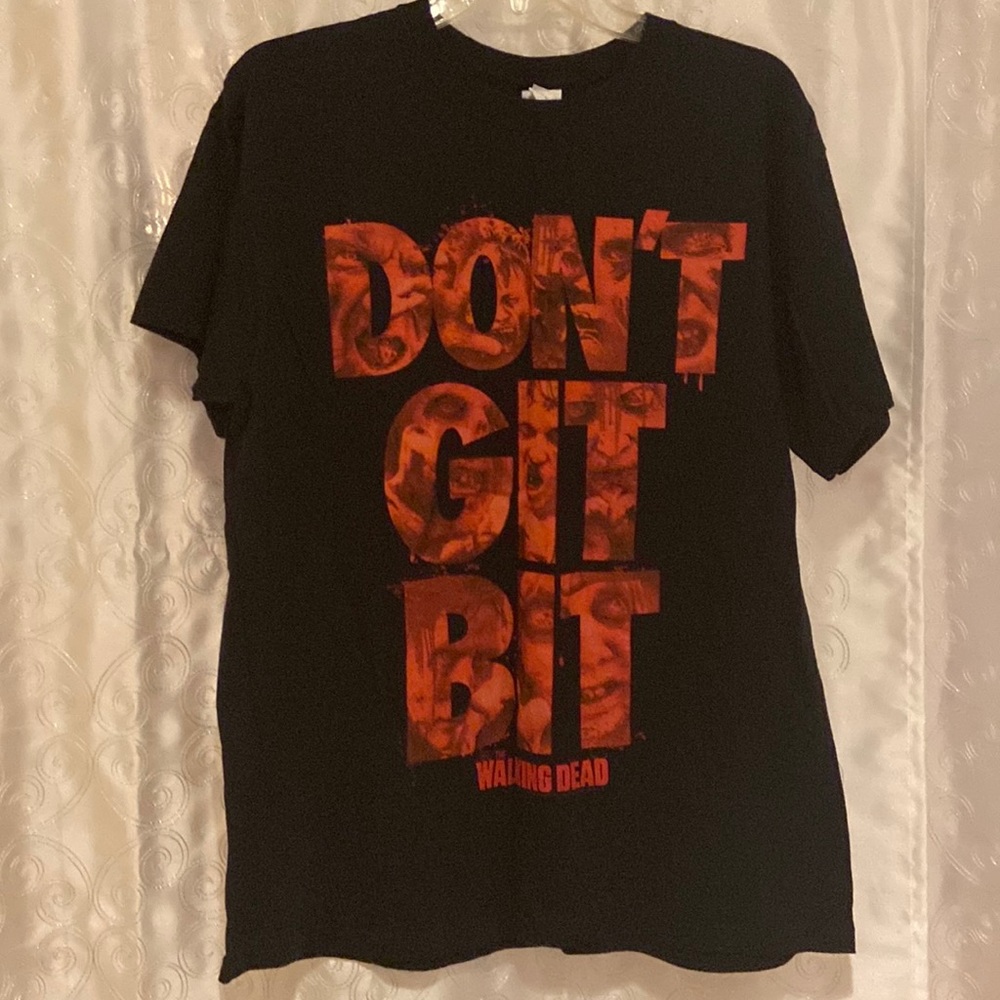 Walking Dead Don’t Git Bit T-Shirt Adult Size Large 🔥